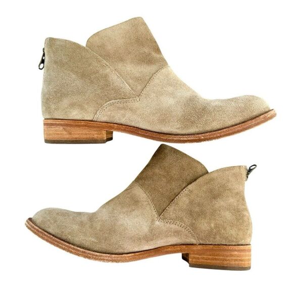 Kork-Ease Women’s Ryder Ankle Boots Marmotta Suede Tan Bootie Back-Zip Size 7.5 - Picture 7 of 12